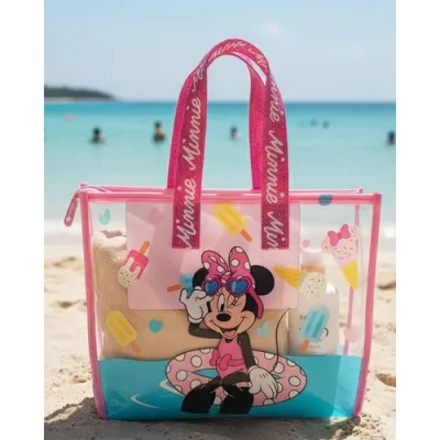 BOLSO PLAYA MINNIE TRANSPARENTE NW1657