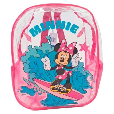 MOCHILA PLAYA MINNIE TRANSPARENTE NW1638