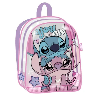 MOCHILA PLAYA TRANSPARENTE LILO Y STITCH WD17762