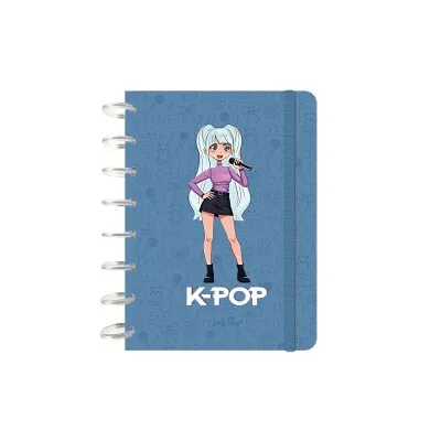 BLOCK A5 100 HOJAS K-POP AZUL A52659PB