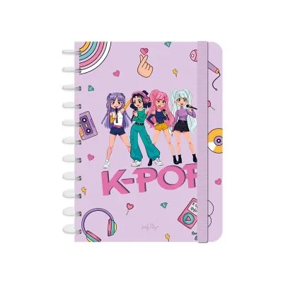 BLOCK A4 100 HOJAS K-POP LILA A42660LI