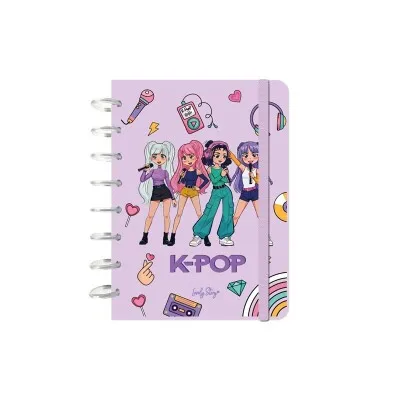 BLOCK A5 100 HOJAS  K-POP LILA  A52660LI