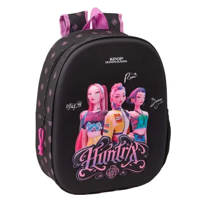MOCHILA 3D K-POP NEGRA 30CM 642675890