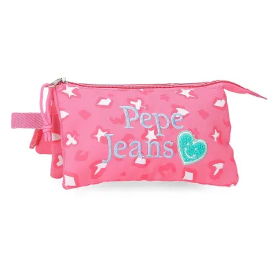 PORTATODO TRIPLE PEPE JEANS EVELYN ROSA  6094341