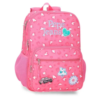 MOCHILA PEPE JEANS EVELYN ROSA 40CM 60922F1