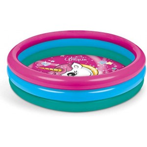 PISCINA 3 AROS UNICORNIO 100CM.  16729