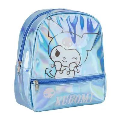 MOCHILA KUROMI IRISCENTE  23CM 2100006215
