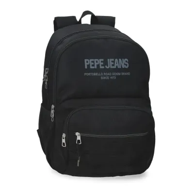 MOCHILA PEPE JEANS NEGRA 46CM 61625F1