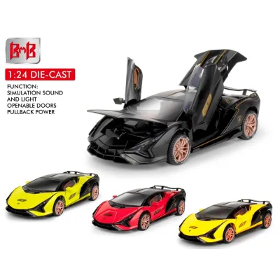 COCHE COLECCION METAL LUZ Y SONIDO 1.24 26547