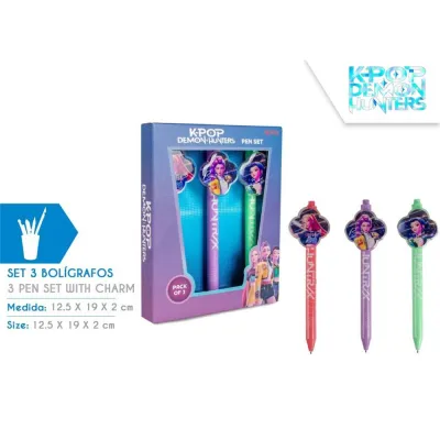 PACK 3 BOLIGRTAFOS K-POP KD711179