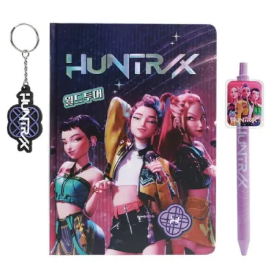 LIBRETA CON BOLI Y LLAVERO K-POP KD722045