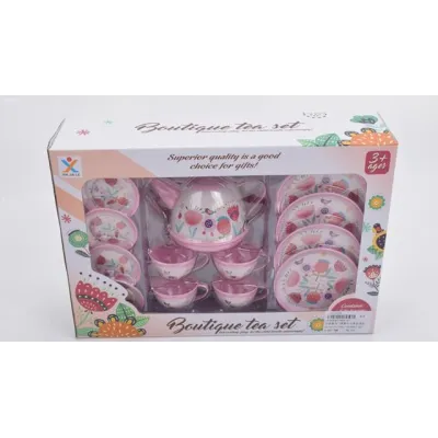 CAJA MENAJE METAL ROSA 13 PIEZAS 26151