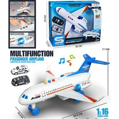 AVION CON 2 COCHE LUZ Y SONIDO 26139