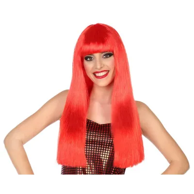 PELUCA LISA ROJA 60CM 83685