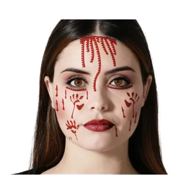 JOYAS FACIALES ADHESIVAS SANGRE 82545