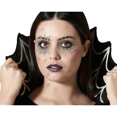 JOYAS FACIALES ADHESIVAS ARAÑAS 82546