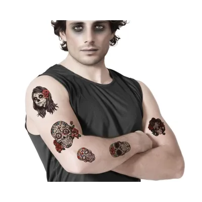 TATUAJES BLANCO Y NEGRO-ROJO 79226