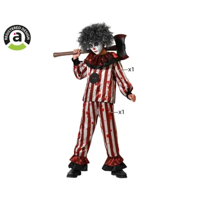 DISFRAZ PAYASO RAYAS T-7-9 77376