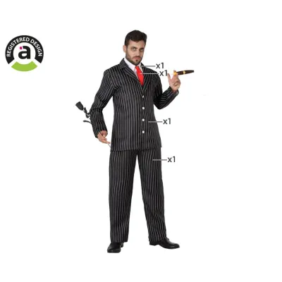 DISFRAZ ADULTO GANSTER FANTASMA T-XL 60316