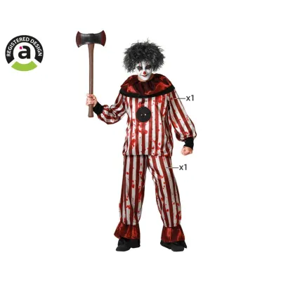 DISFRAZ ADULTO PAYASO RAYAS T-XL 77488