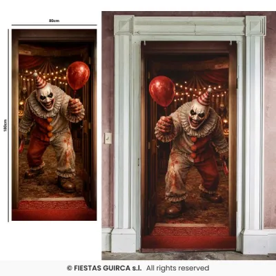 DECORACION PUERTA PAYASO 80X180 29919