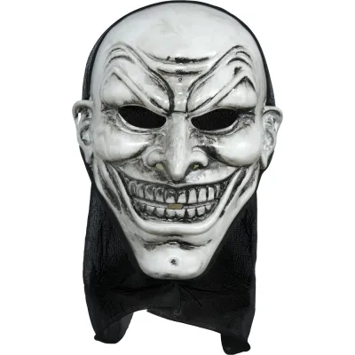 MASCARA VAMPIRO CAPUCHA PVC 20114