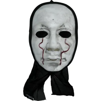 MASCARA ASESINO CON CAPUCHA PVC 20115