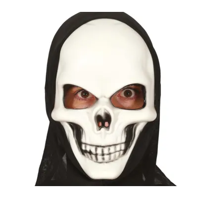MASCARA CON CAPUCHA PVC CALAVERA 20053