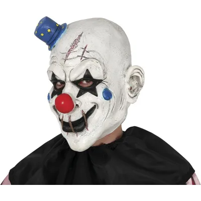 MASCARA PAYASO GORRO LATEX 20535