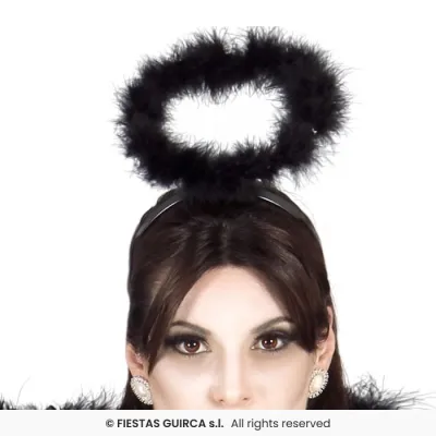 DIADEMA ANGEL NEGRO 19608