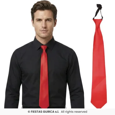 CORBATA ROJA 45CM 16964