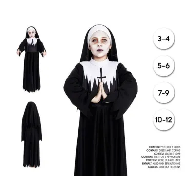 DISFRAZ MONJA ZOMBIE T-10-12 26022