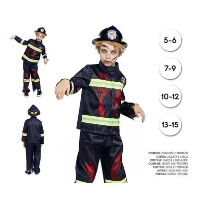 DISFRAZ BOMBERO ZOMBIE T-7-9 29172