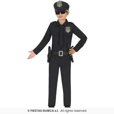 DISFRAZ POLICIA T-3-4 81177