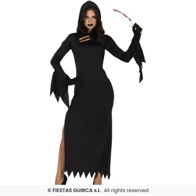 DISFRAZ ADULTO VESTIDO NEGRO T-L 79796