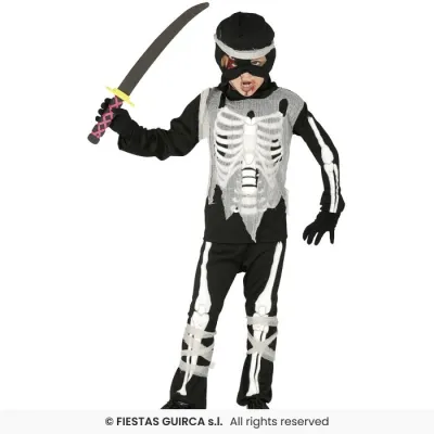DISFRAZ ESQUELETO NINJA ZOMBIE T-10-12 87735
