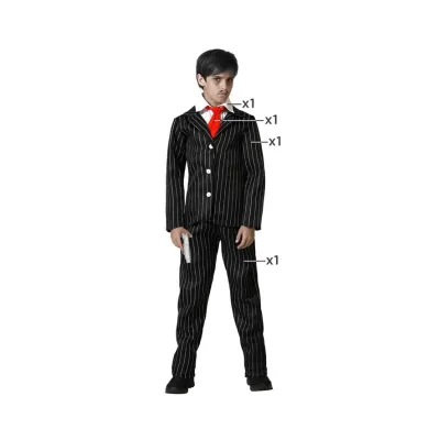 DISFRAZ GANSTER NEGRO T-3-4 77336