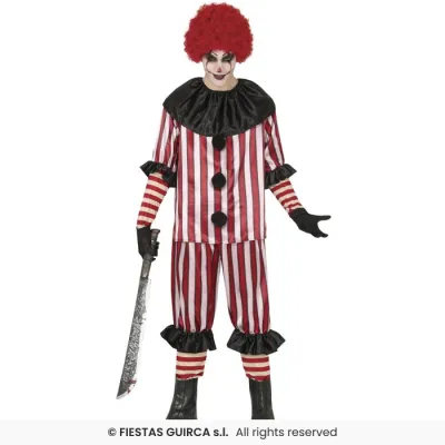 DISFRAZ ADULTO PAYASO ASESINO T-54-56 79093