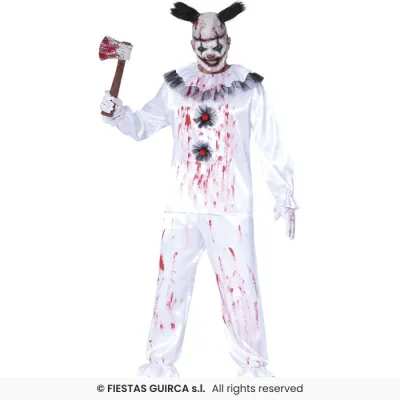 DISFRAZ ADULTO PAYASO BLANCO T-48-50 88363