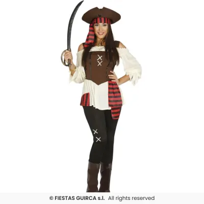 DISFRAZ ADULTO PIRATA MUJER  T-L 86504