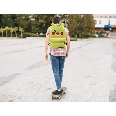 MOCHILA PIKACHU PELUCHE 30CM MC20-101PK