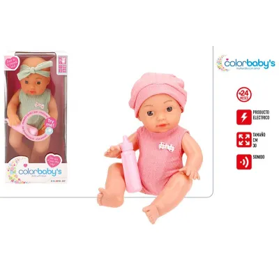 MUÑECA BEBE CON SONIDO 30CM 39586