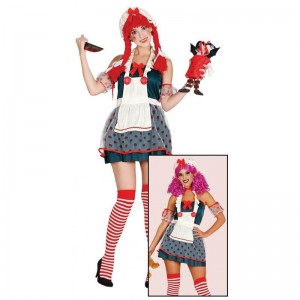 DISFRAZ ADULTO MUÑECA DIABOLICA T-M  84468