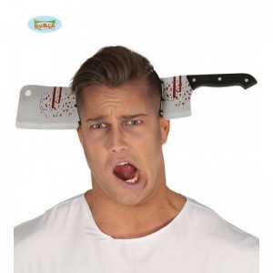 DIADEMA CUCHILLO SANGRE 35CM.  26153