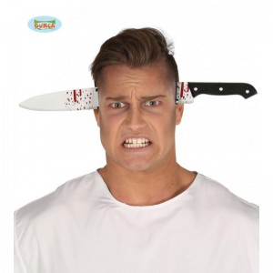 DIADEMA CUCHILLO C/SANGRE 35CM. 26152
