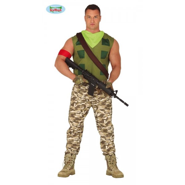 Disfraz militar adulto hombre 