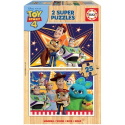 PUZZLE 2X25 TOY STORY 4 MADERA 18083
