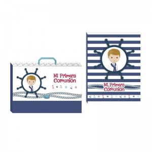 MALETIN Y LIBRO FIRMAS COMUNION NIÑO 331005