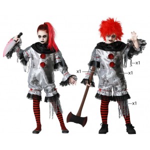 DISFRAZ PAYASO GRIS 5-6 71476