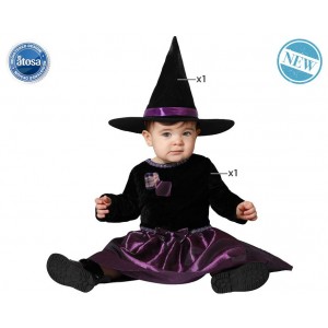 DISFRAZ BEBE BRUJA MORADO T-12-24 MESES 74362